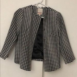 Black, Gray and white colored blazer